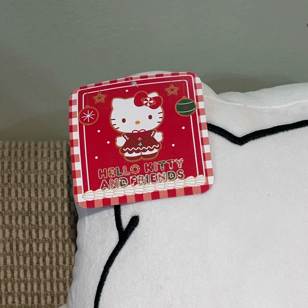 HELLO KITTY AND FRIENDS 18in Plush Character Shaped Xmas Pillow Made By Sanrio
